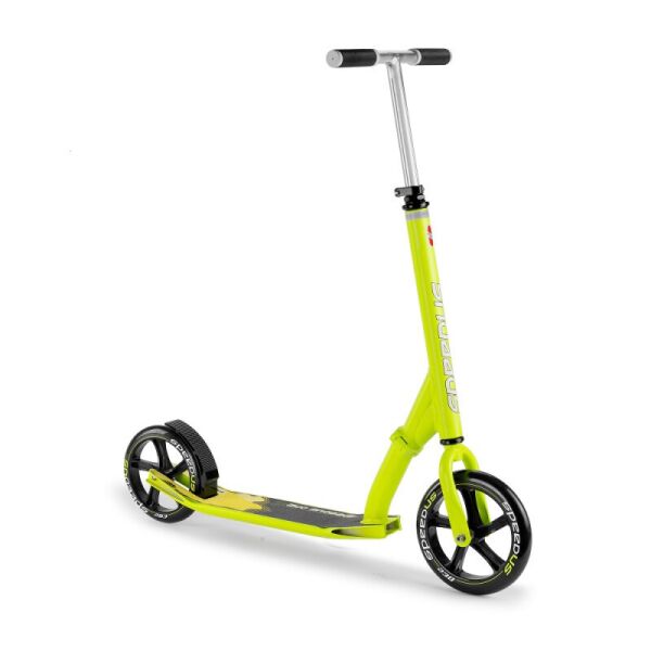 

Самокат Puky SpeedUs One Green алюминиевый, складной с полиуретановыми колесами и ножным тормозом