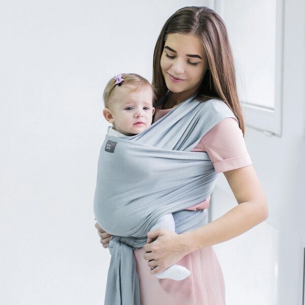 

Слинг - шарф Love & Carry LC413 Серебристый 100% хлопок 4,5 м х 55 см