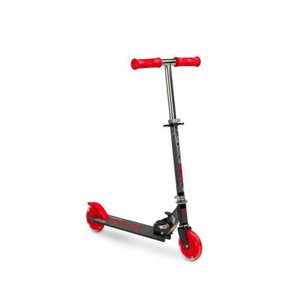 

Самокат Caretero Tauro Red со светящимися колесами 120 мм и ножным тормозом + шлем и защита