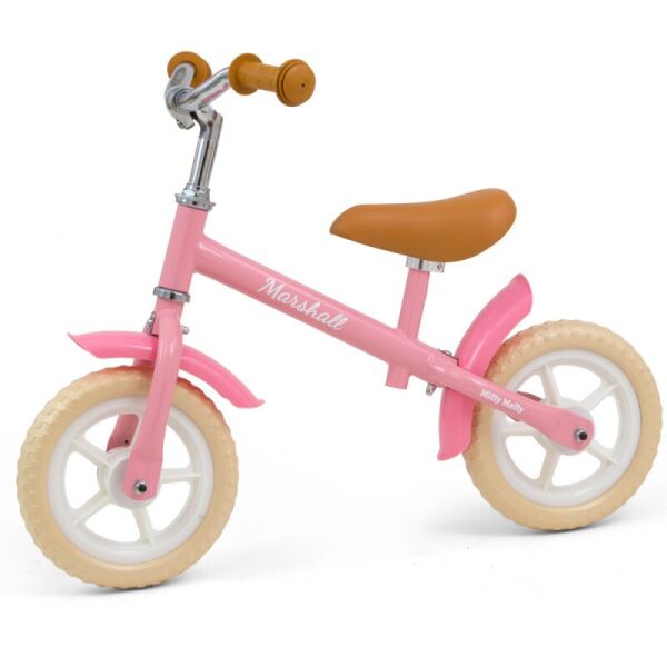 

Беговел двухколесный Milly Mally Marshall Pink с EVA колесами 10" и нескользящими ручками