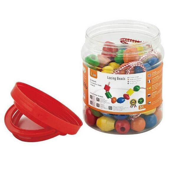

Шнуровка Viga Toys "Бусинки", 90 шт. (58304)