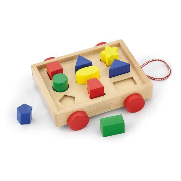 

Сортер Viga Toys "Тележка с блоками" (58583)