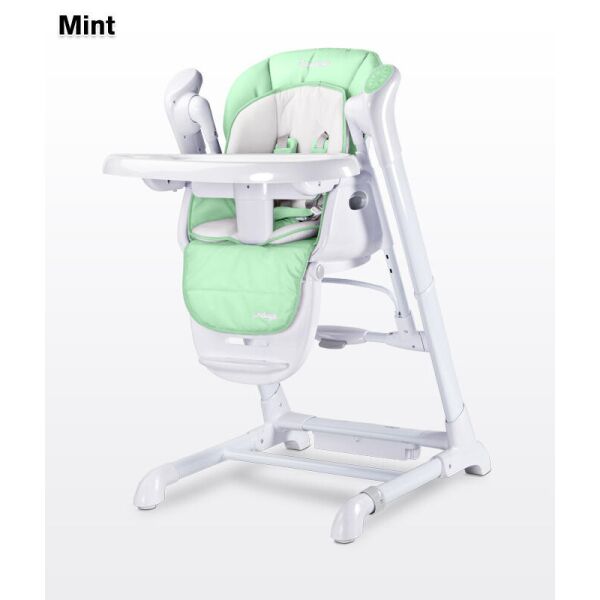 

Детский стульчик для кормления + качель Caretero Indigo mint
