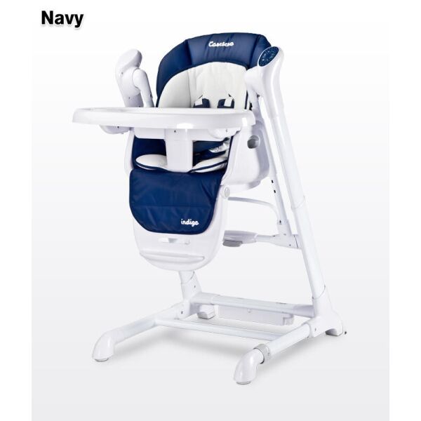 

Детский стульчик для кормления + качель Caretero Indigo navy