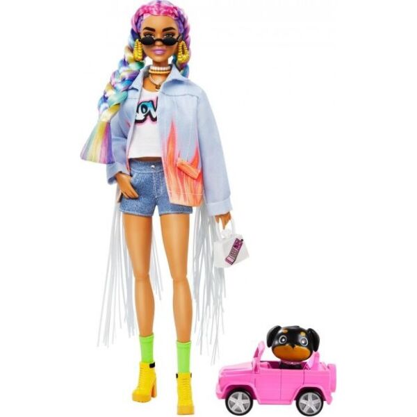 

Кукла Barbie серии Extra с цветными косичками в джинсовой куртке (GRN29)