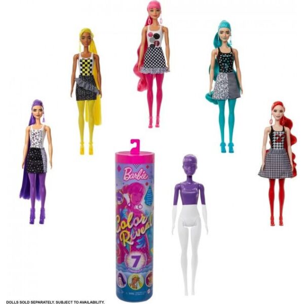 

Кукла-сюрприз Barbie Цветное перевоплощения, серия Монохромные образы, в ассортименте (GTR94)