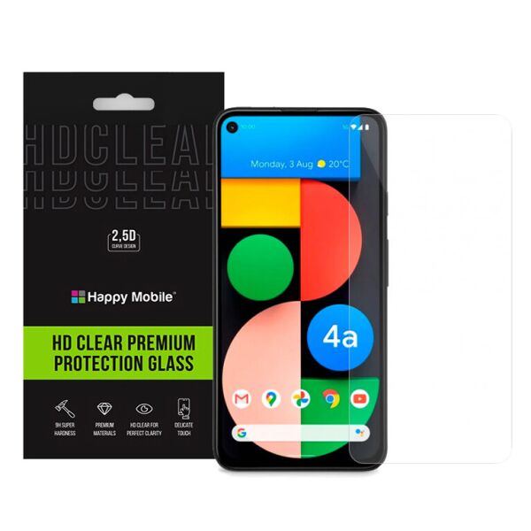 

Защитное стекло для Google Pixel 4a 5G - Happy Mobile Ultra Glass Premium 0.26mm,2.5D (Japan Toyo Glue)