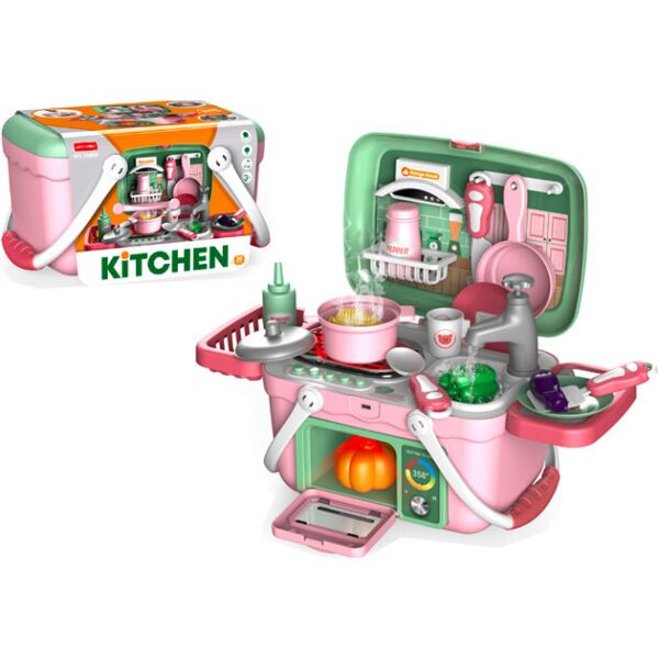 

Детский игровой набор кухня Kitchen GTM Складная корзина (13M05RT)