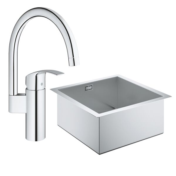 

Набор Grohe мойка кухонная K700 31578SD0 + смеситель Eurosmart 33202002 (ST702199)