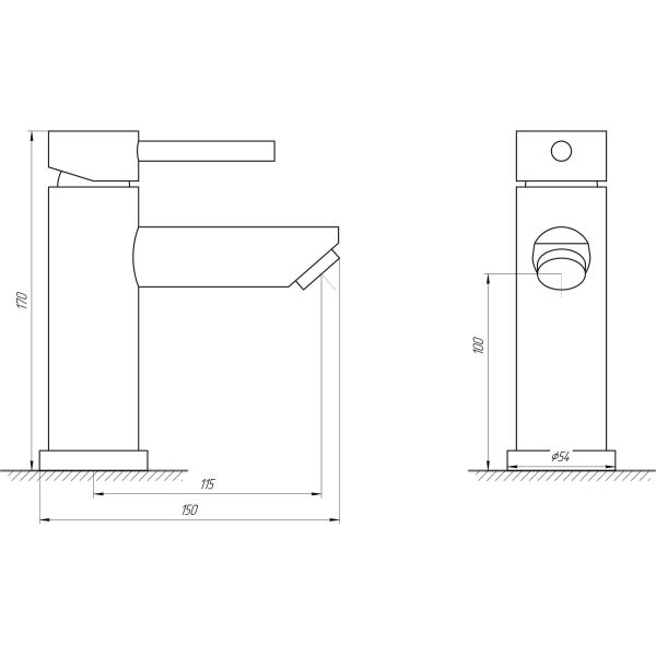 

Смеситель для умывальника HAIBA SUS 001-A (HB3910) (ST701392)