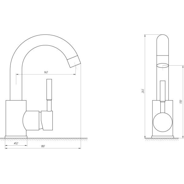

Смеситель для умывальника HAIBA SUS 001-C (HB3893) (ST701397)