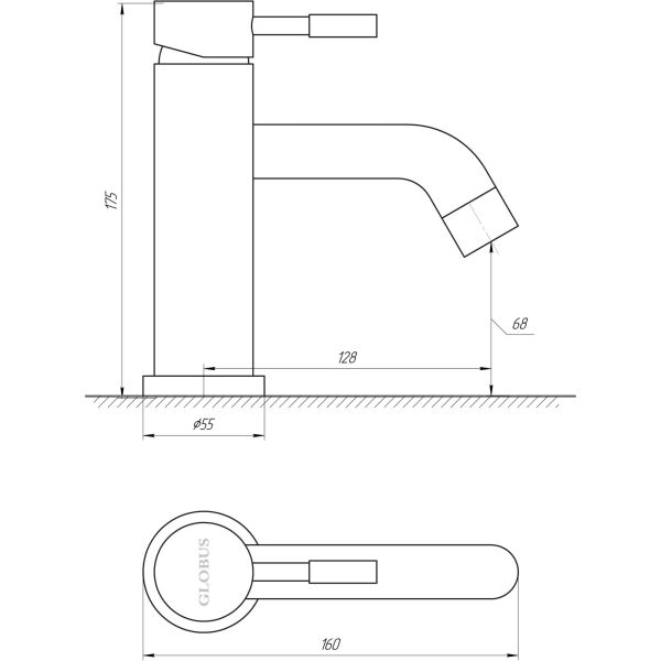 

Смеситель для умывальника HAIBA SUS 001-B (HB3911) (ST701394)