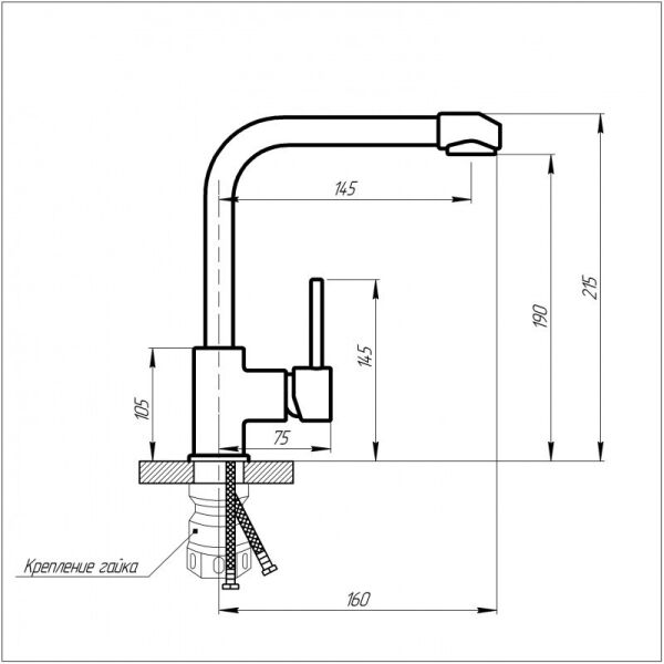 

Смеситель для умывальника MIXXUS SOX-001 (SS2842) (ST701517)