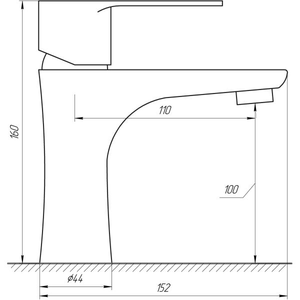 

Смеситель для умывальника HAIBA DAX 001 (HB3909) (ST701434)