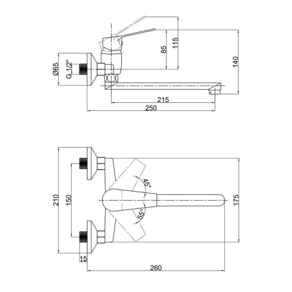 

Смеситель для кухни HAIBA DAX 005 (HB3902) (ST701408)