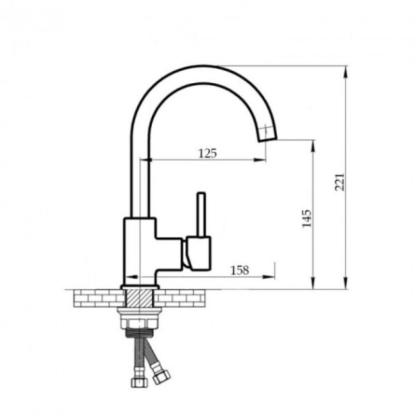 

Смеситель для умывальника MIXXUS SUS-011-B (SS2796) (ST701593)