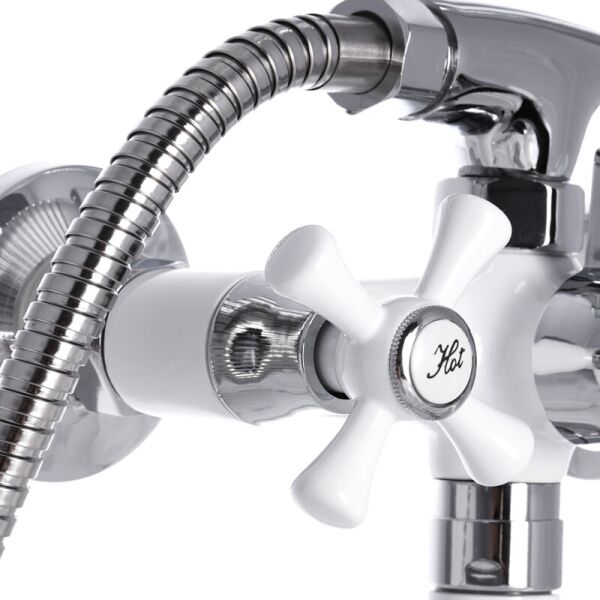 

Смеситель для ванны MIXXUS OMEGA 140 WHITE (MI2768), белый (ST701518)
