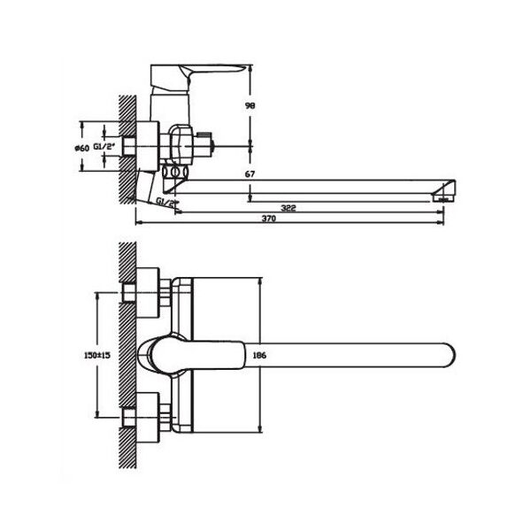 

Смеситель для ванны MIXXUS GAVI 006 (MI1597) (ST701556)
