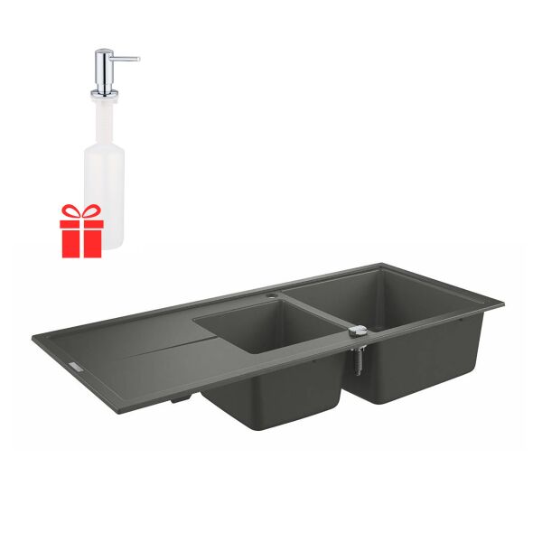 

Набор Grohe мойка кухонная K400 31643AT0 + дозатор для моющего средства Contemporary 40536000 (ST702236)
