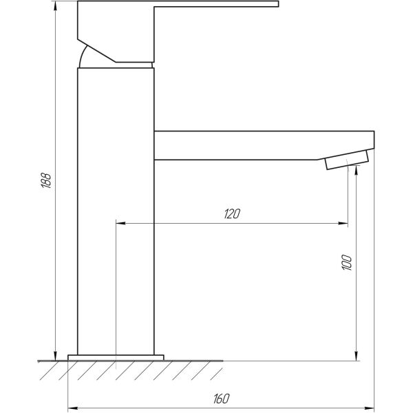 

Смеситель для умывальника MIXXUS FIT-001 (SS2818) (ST701605)