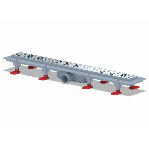 

Трап линейный ANI Plast TLQ1385G "Бриз" с нержавеющей решеткой 835х49