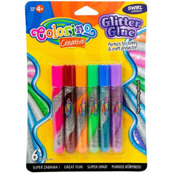 

Набор для творчества Colorino Клей Swirl с блестками 6 цветов (68857PTR)
