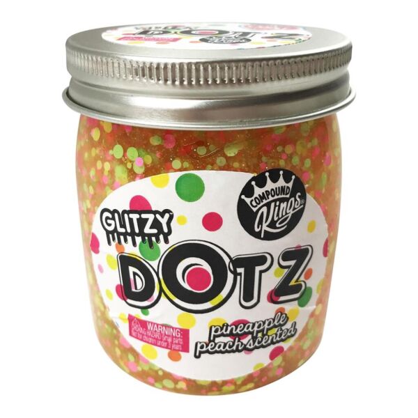 

Набор для творчества Compound kings Glitzy Dotz с блестками аромат Ананас-персик 210 г (300146-3)