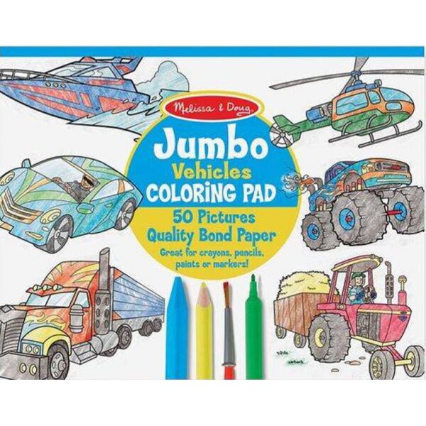 

Набор для творчества Melissa&Doug Альбом раскрасок Автомобили (MD14205)