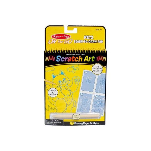 

Набор для творчества Melissa&Doug Альбом царапок Домашние животные (MD19143)