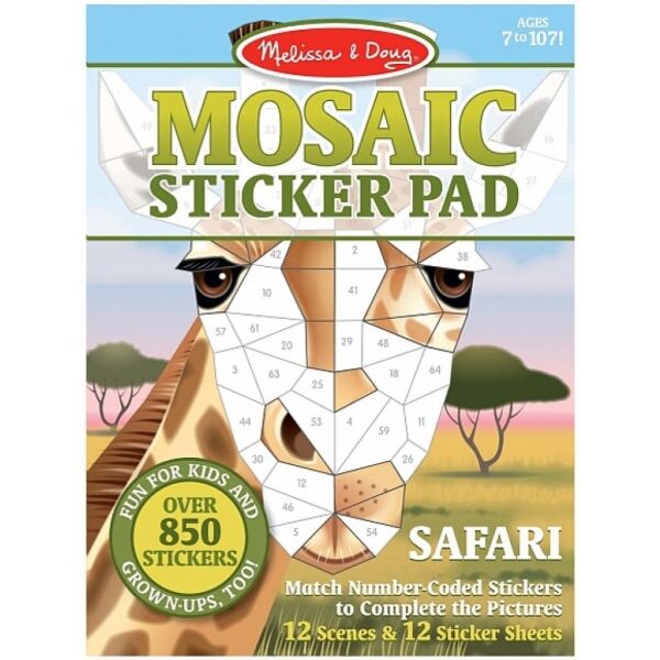 

Набор для творчества Melissa&Doug Мозаичные наклейки Сафари (MD30160)