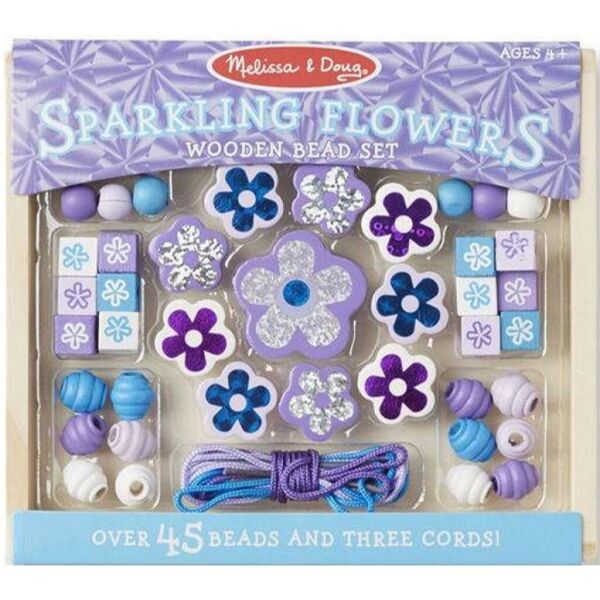 

Набор для творчества Melissa&Doug Набор бусинок Игристые цветы (MD19494)