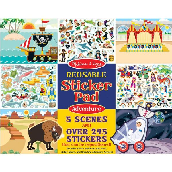 

Набор для творчества Melissa&Doug Набор многоразовых наклеек Приключения (MD9115)