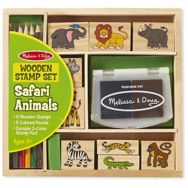 

Набор для творчества Melissa&Doug Набор штампов Животные сафари (MD8786)