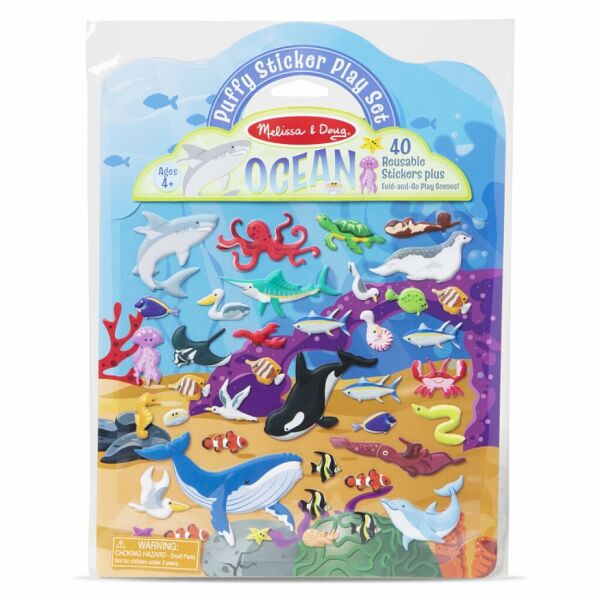 

Набор для творчества Melissa&Doug объемные многоразовые наклейки Океан (MD30520)