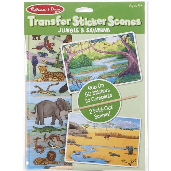 

Набор для творчества Melissa&Doug Переводные наклейки Джунгли и Саванна (MD9532)