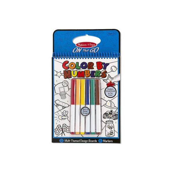 

Набор для творчества Melissa&Doug Цветная раскраска по номерам голубая (MD5378)