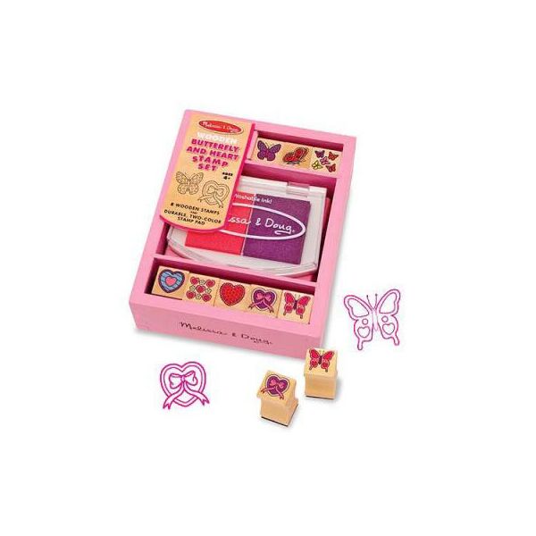 

Набор для творчества Melissa&Doug штампы "Бабочки и Сердечки(MD2415)
