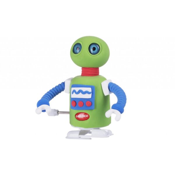 

Набор для творчества Paulinda Super Dough Robot заводной механизм (шагает), зеленый (PL-081178-5)