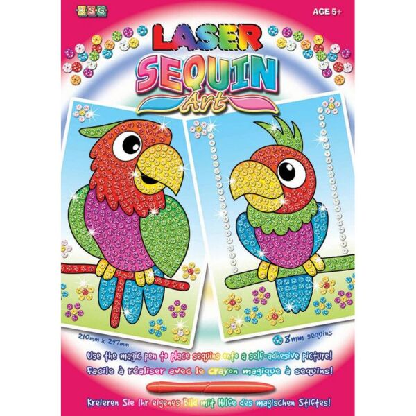 

Набор для творчества Sequin Art LASER Parrots (SA1319)