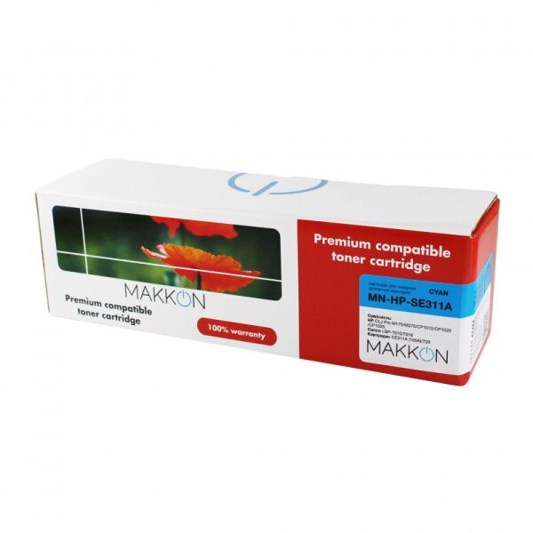 

HP CLJP СE311A (126A) (SE311A)/Canon 729 Makkon 1k cyan (MN-HP-SE311A)