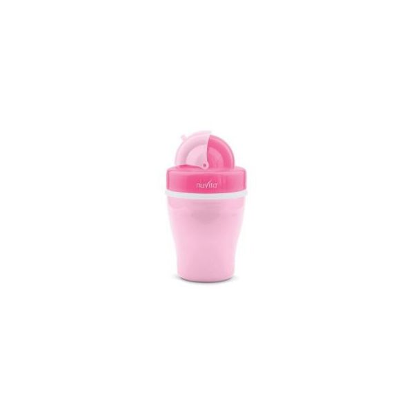 

Поильник-непроливайка Nuvita 18м+ 200мл. с трубочкой розовый (NV1436Pink)