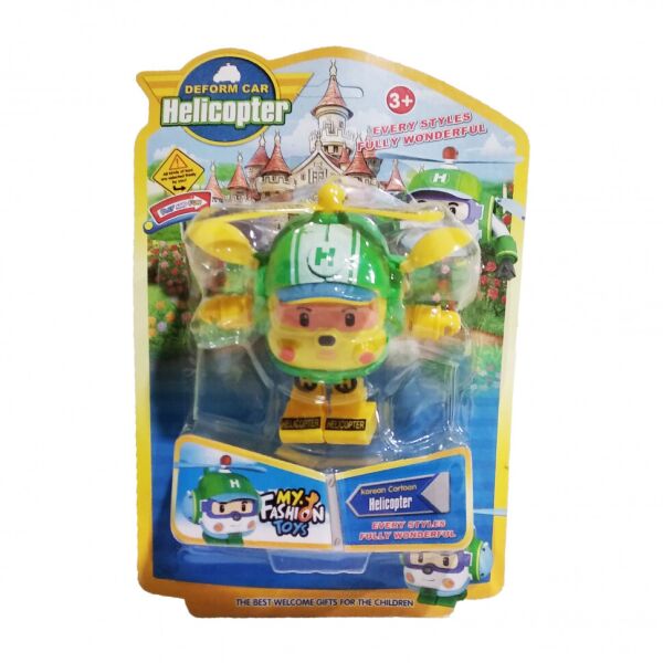 

Детский трансформер Robocar POLI 378B высота 12 см (Зелёный Вертолет )