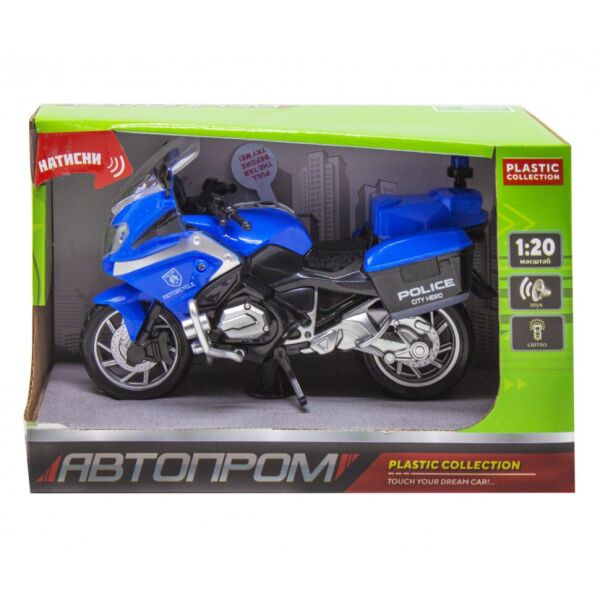 

Игрушечный мотоцикл "АВТОПРОМ" 7962 со звуковыми эффектами (Синий)