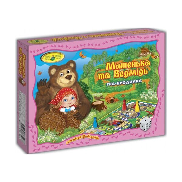 

Детская настольная игра-бродилка "Машенька и Медведь" 82463 от 4х лет