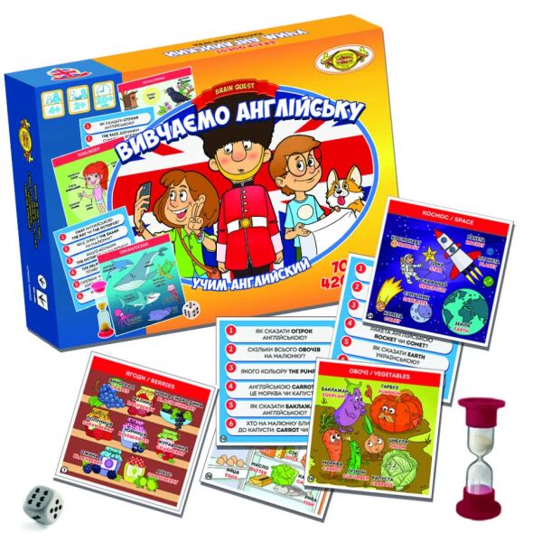 

Детская настольная игра "BRAIN QUEST. Учим английский" MKP0905 на англ. языке