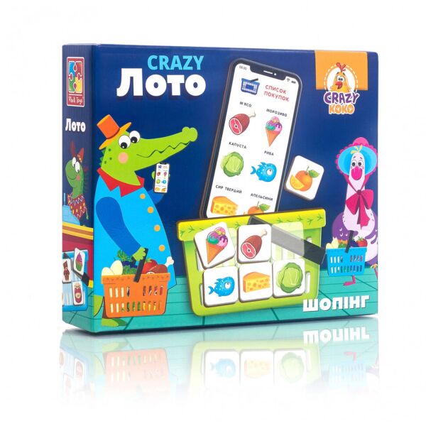 

Детская настольная игра "Crazy Лото" VT8055-09 на укр. языке