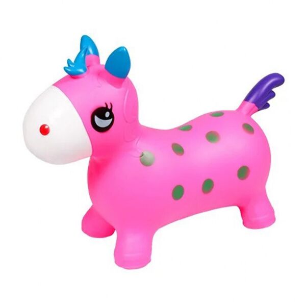 

Детский прыгун-лошадка BT-RJ-0065 с рожками (Pink)