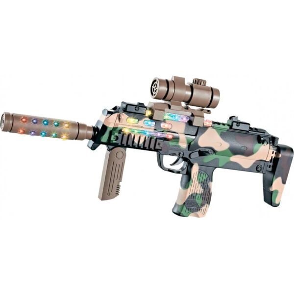 

Автомат свето-звуковой HK MP7 в наборе с очками