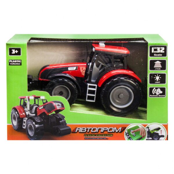 

Игрушечный трактор "АВТОПРОМ" 7923 инерционный (Красный)