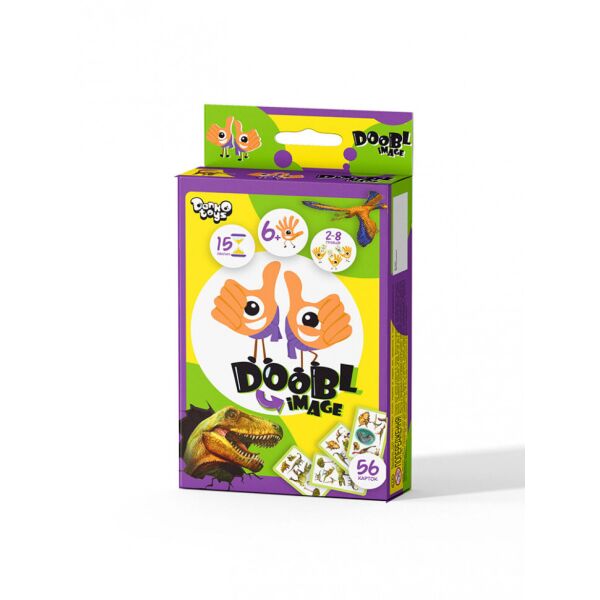 

Настольная розвлекательная игра "Doobl Image" Dino "80" DBI-02-05U на укр. языке